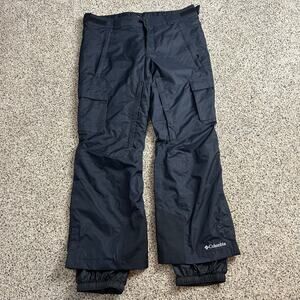 Columbia Men's Ridge to Run II Pants Size Large Waterproof Omni Heat Black Snow